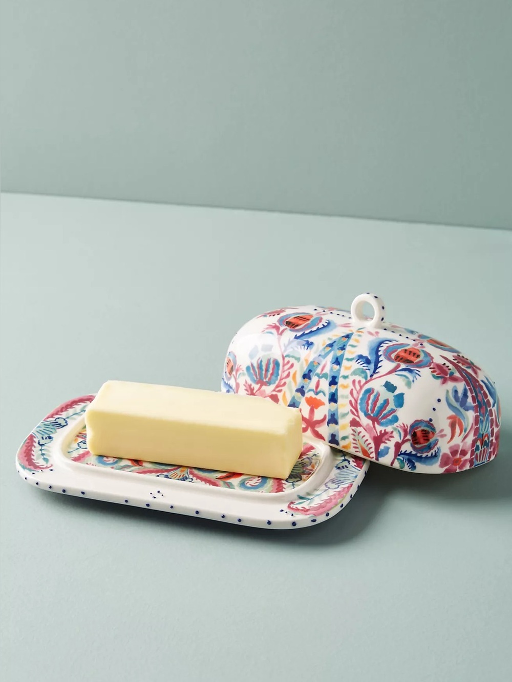 Anthropologie Epsilon Butter Dish | Multi Color